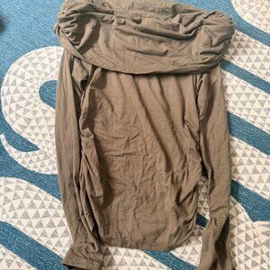 olive green reformation top